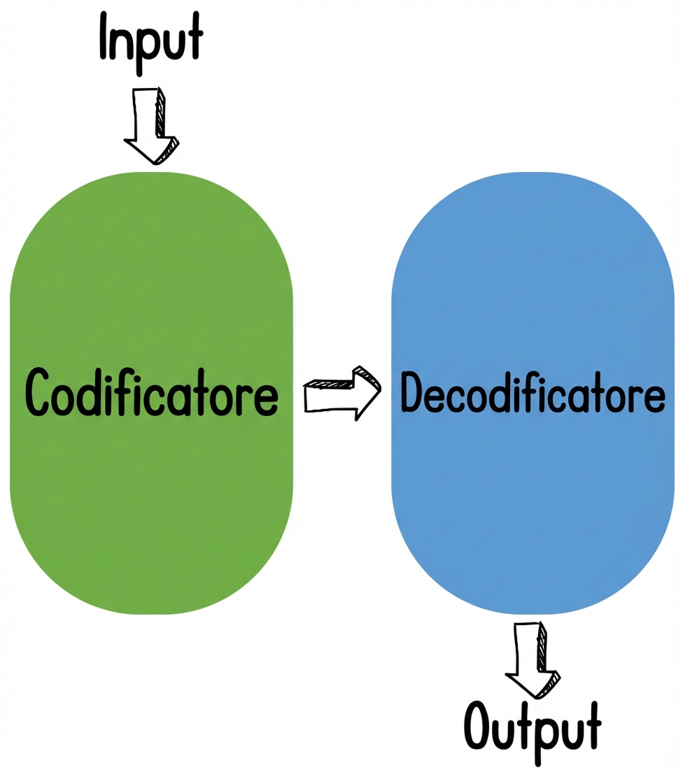 Illustrazione encoder-decoder