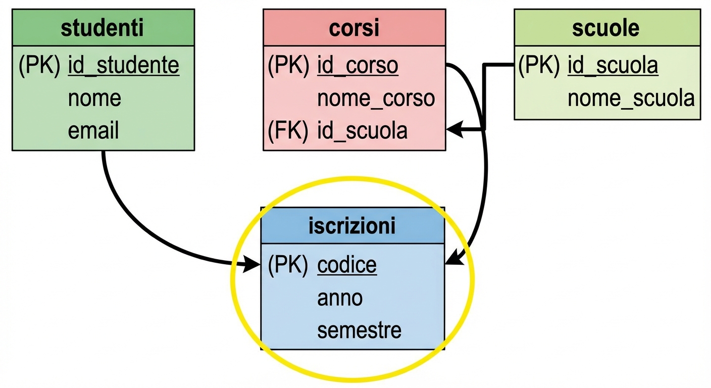 Modello universitario, nuova entità iscrizioni