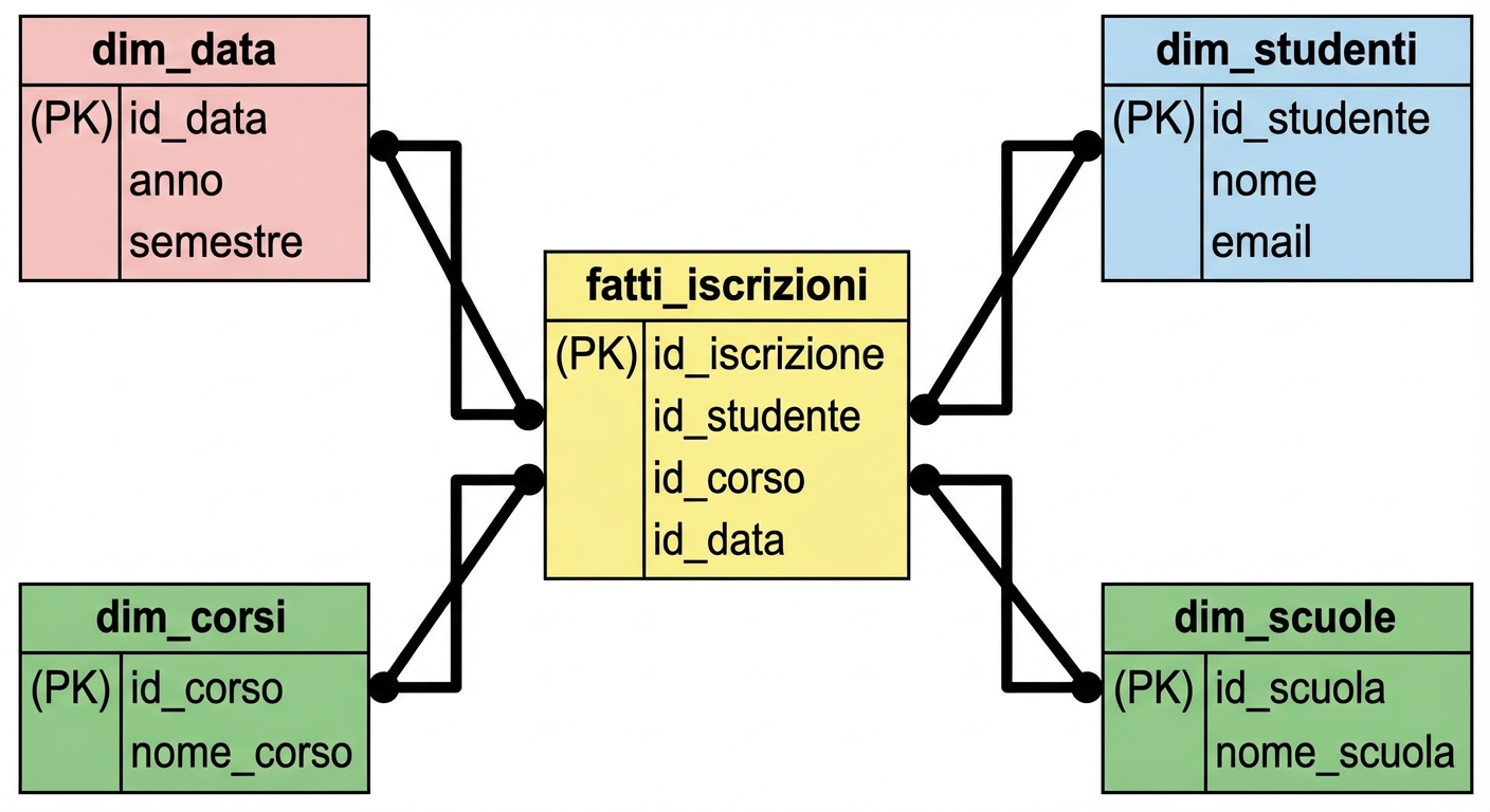 Modello dati dimensionale del college