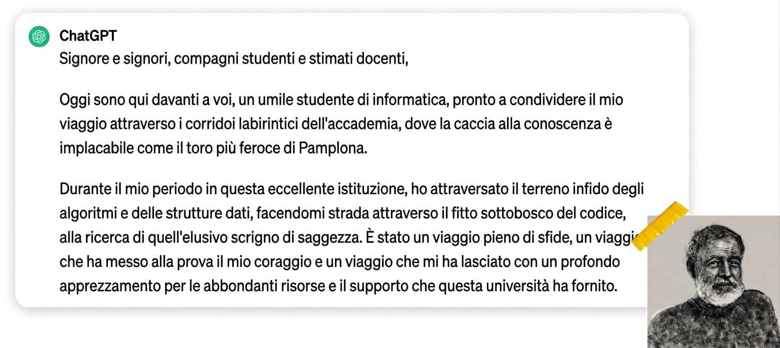 Foto di Ernest Hemningway