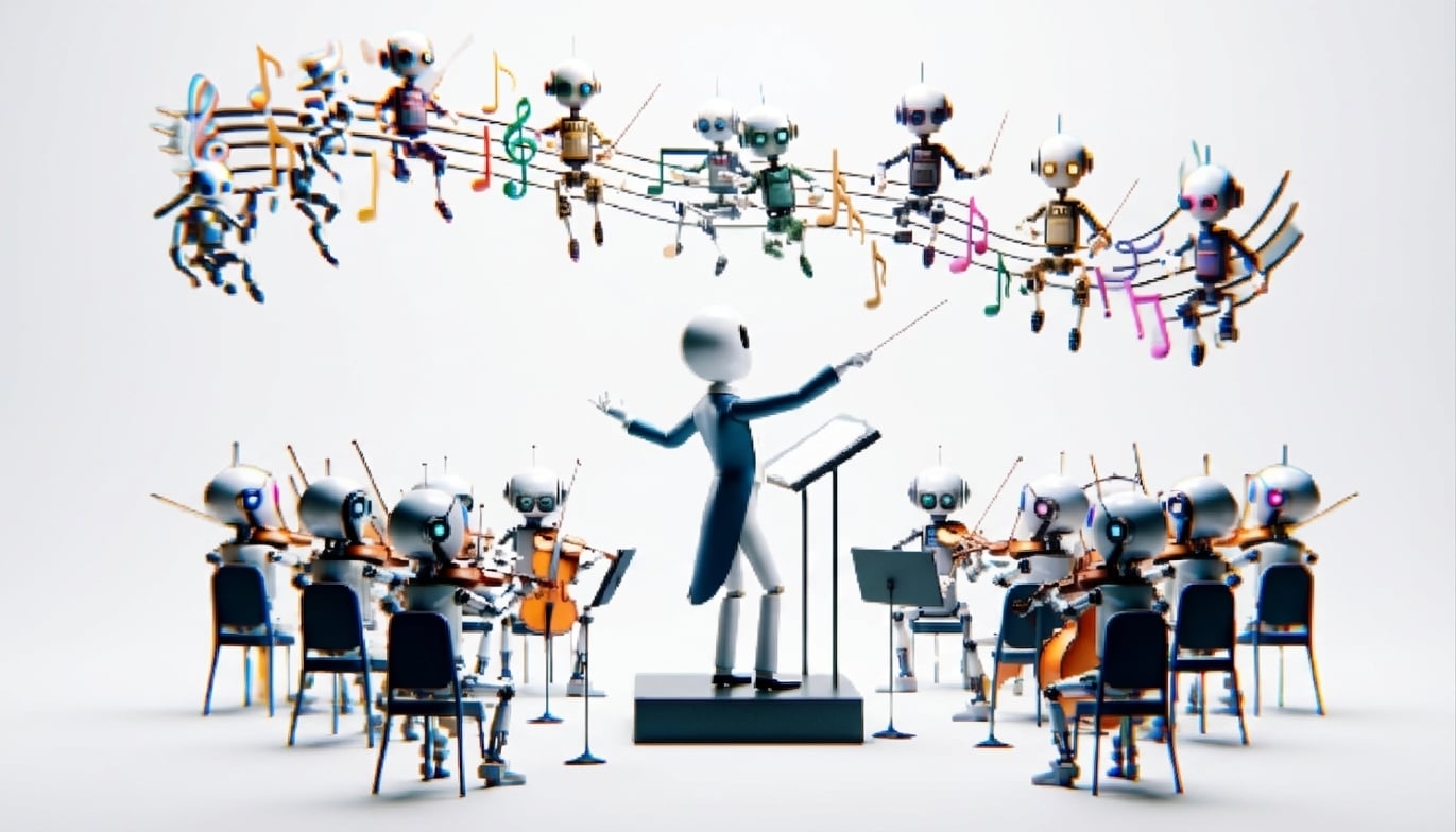 Illustrazione di un'orchestra