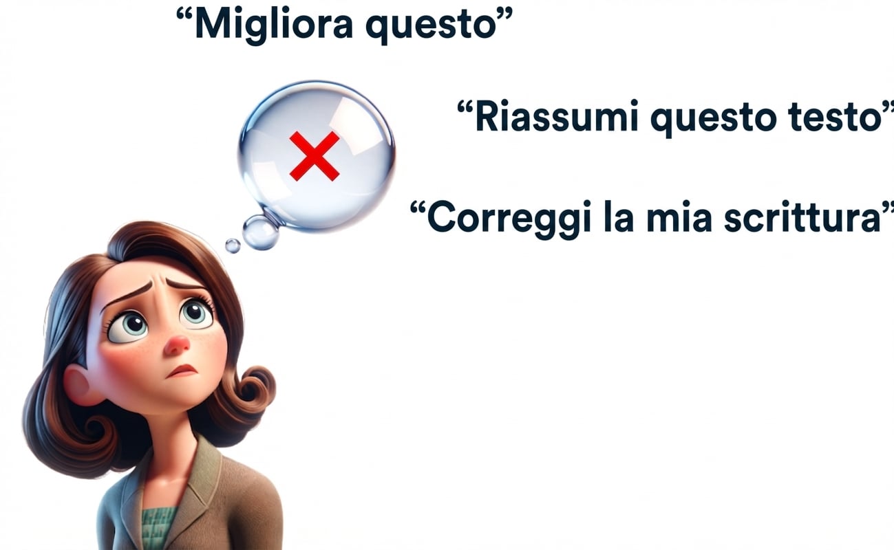 Una persona con una nuvoletta