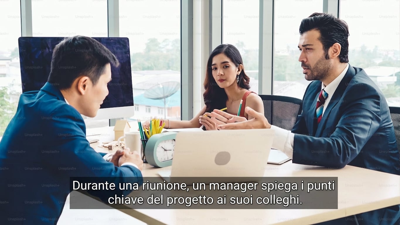 Immagine di una riunione d’affari