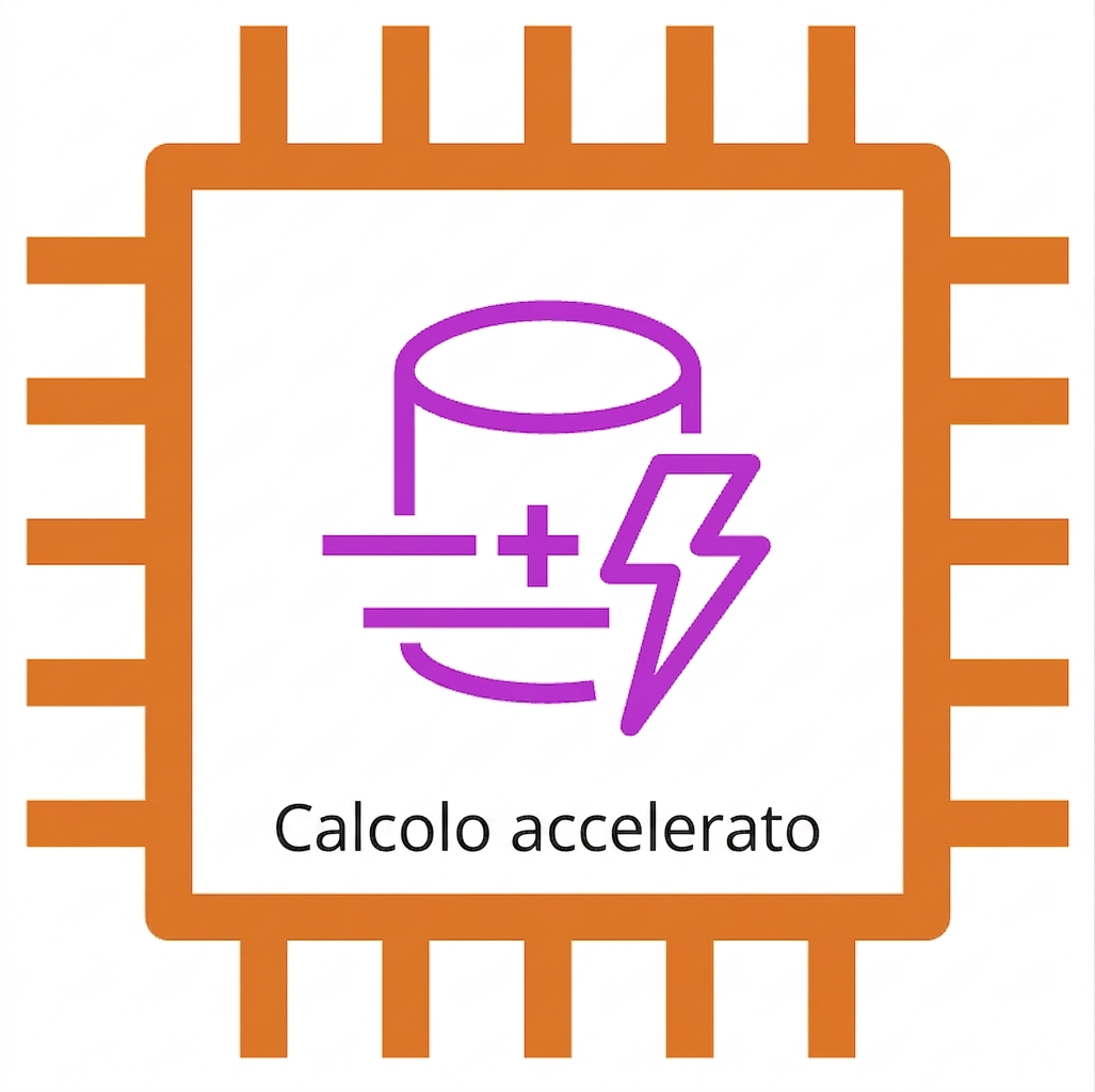 Icona EC2 che mostra un’istanza di calcolo accelerato.