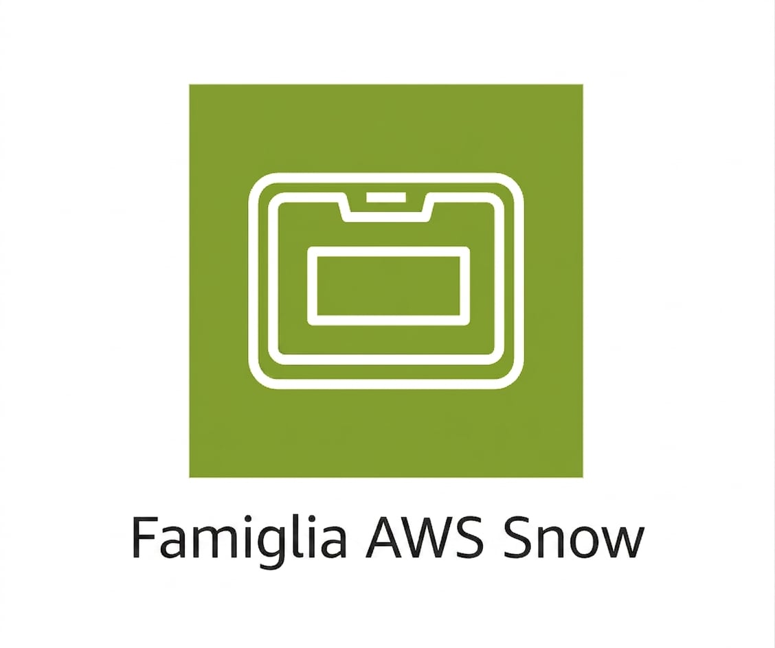 Un'icona che mostra AWS Snow Family.