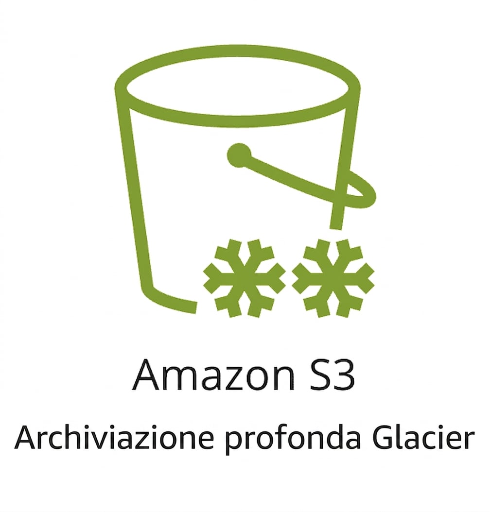 Un'icona che mostra la classe S3 Glacier Deep Archive.
