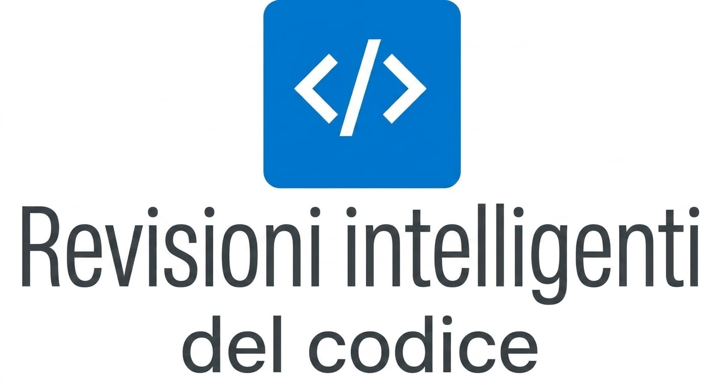 Un'icona che mostra revisioni di codice intelligenti.