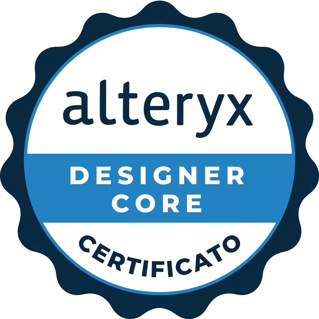 Logo della certificazione Alteryx Core