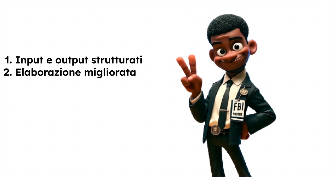 L'immagine mostra un agente FBI a cartone che alza due dita