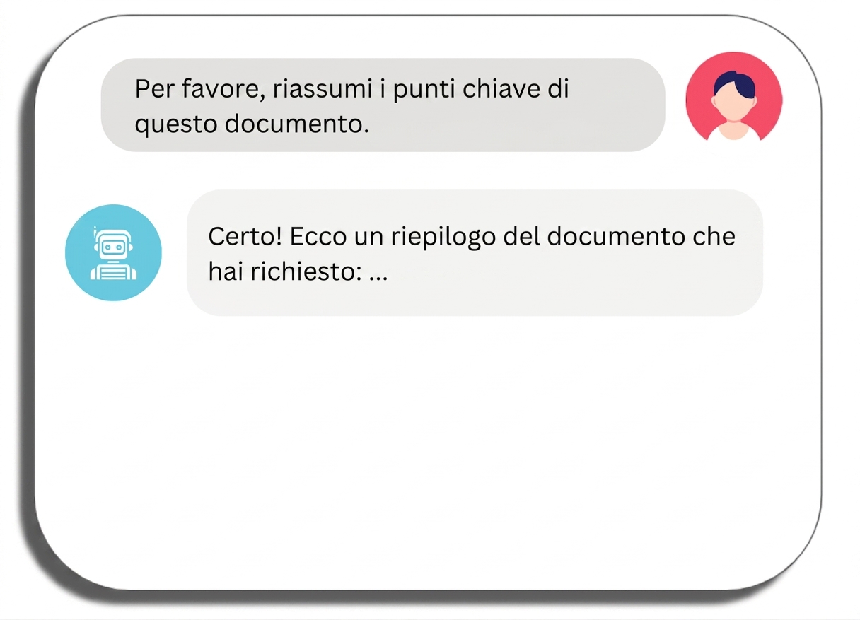 Chatbot che accetta l’attività