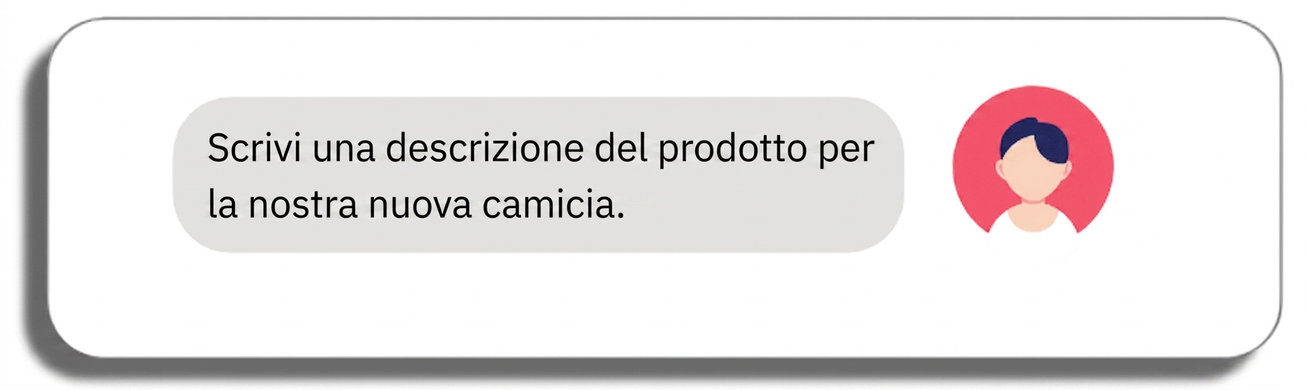 Scrivi una descrizione prodotto per la nostra nuova camicia