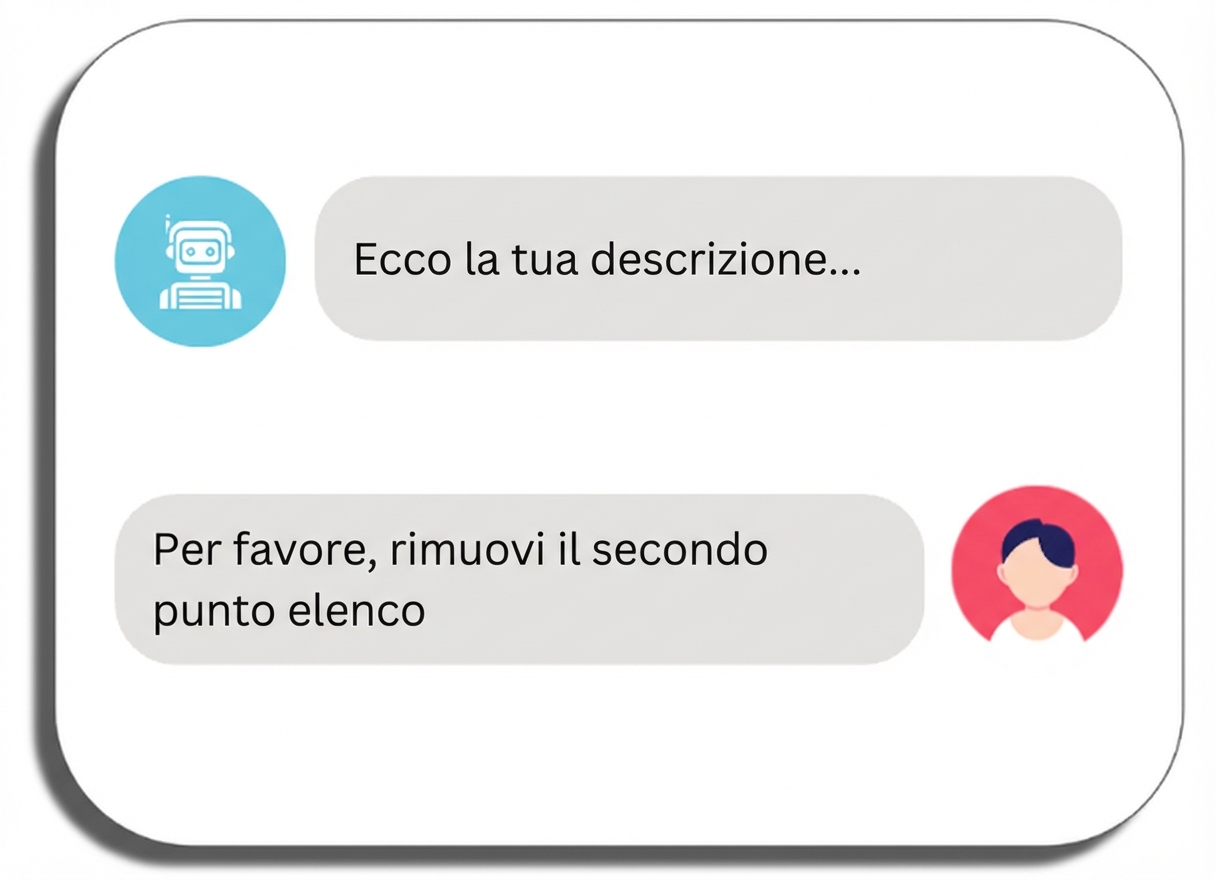Richiesta allo strumento di iterare con ulteriori modifiche