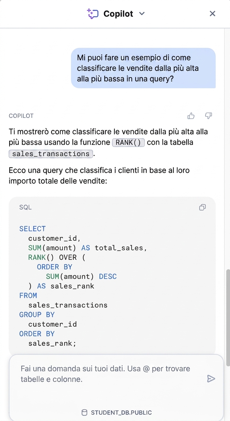 Immagine dell'output di CoPilot