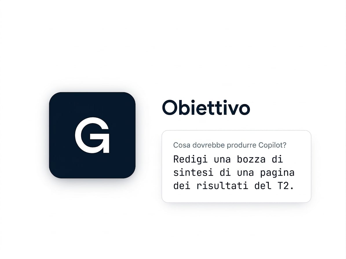 La tessera Goal del framework GCSE con un breve esempio di prompt
