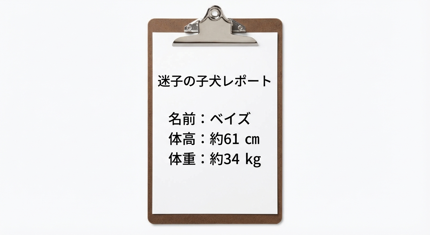 迷子の子犬届