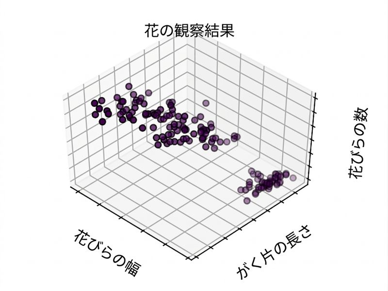 花の観察データ