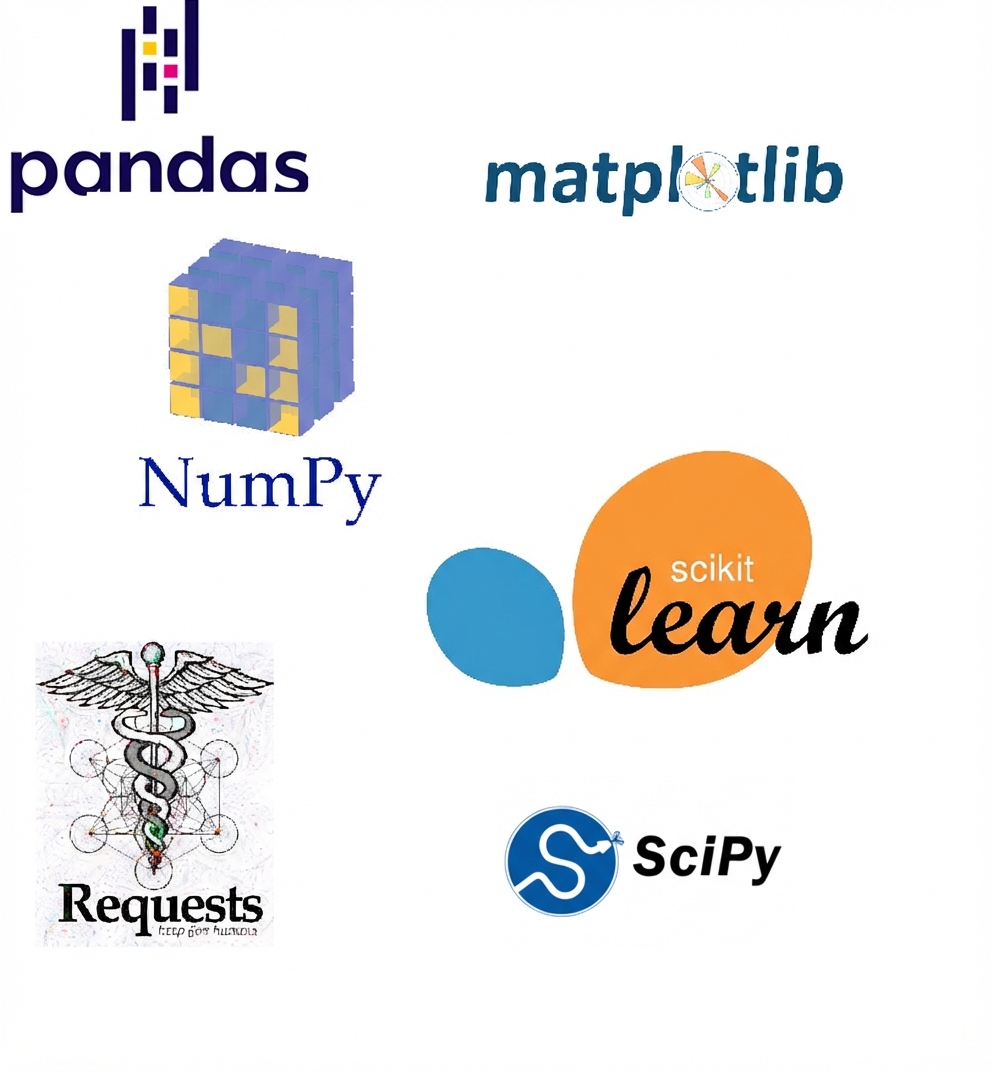 複数の Python パッケージのロゴ