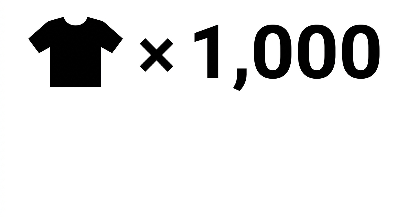 Tシャツ1000枚