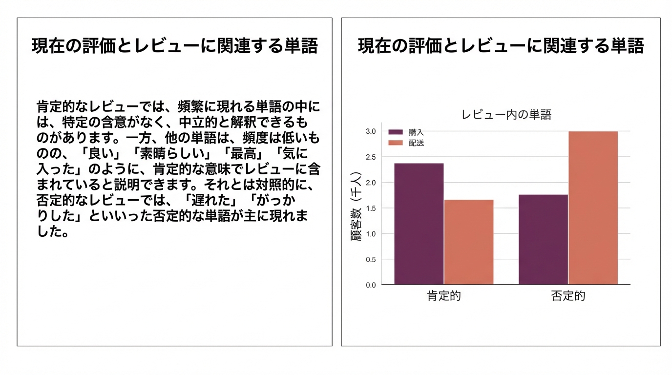グラフと段落