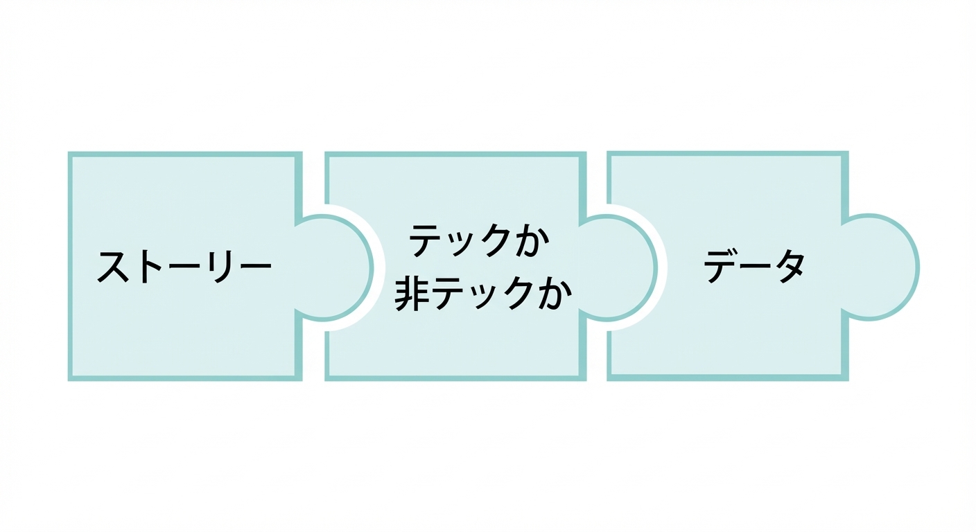 「データ」という文字が入ったパズルピース