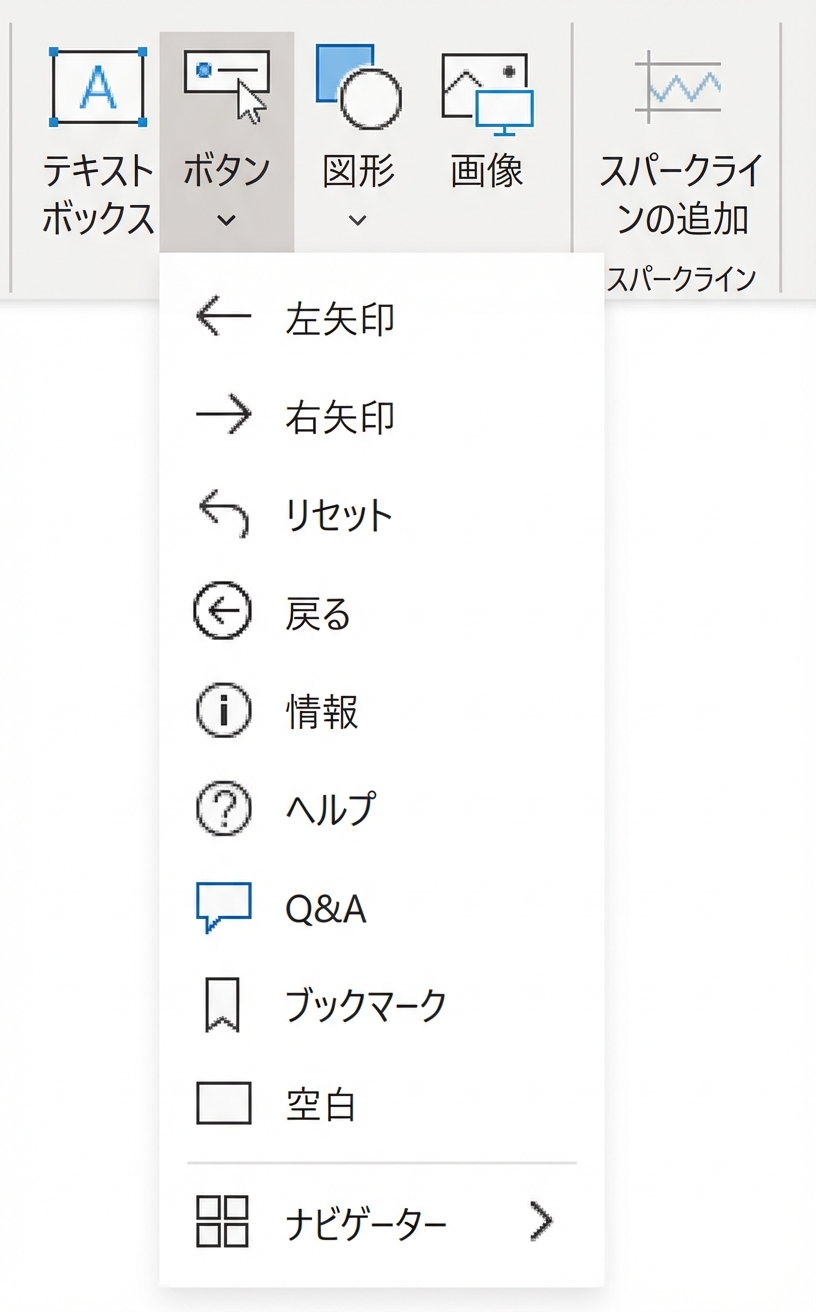 ボタンメニュー