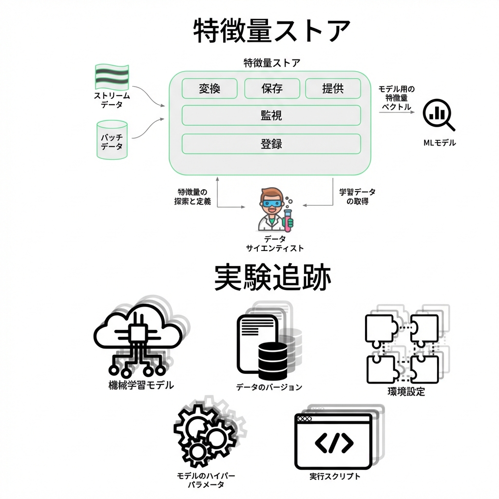 開発フェーズの実験トラッキング