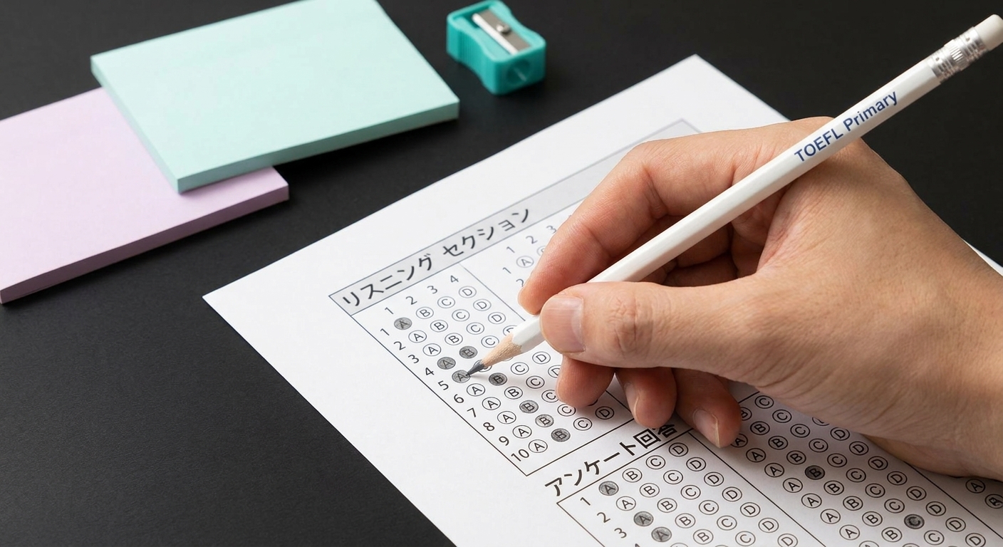 テストに記入する学生