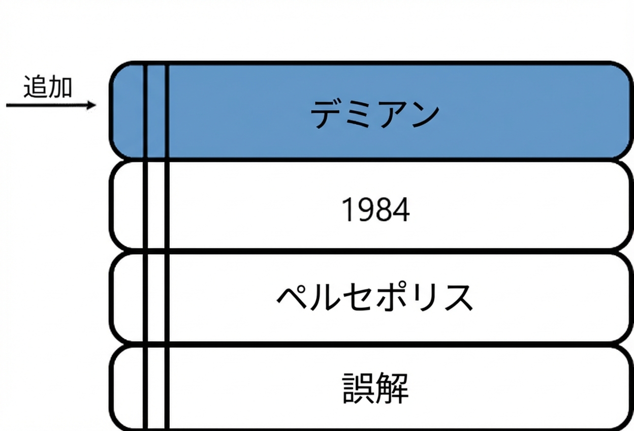 頂上に新しい本が追加された本の山の画像。