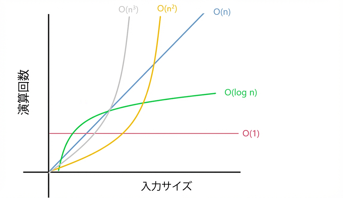 各種計算量の図。