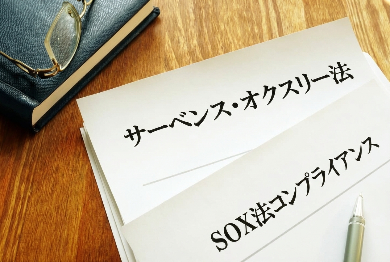 「Sarbanes-Oxley Act」と「SOX Compliance」と記載された書類の画像