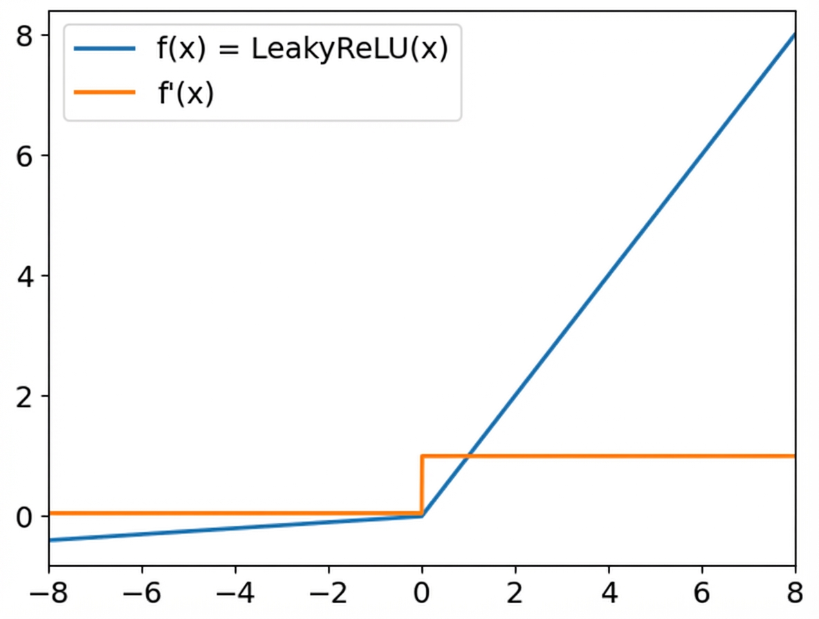 Leaky ReLU の図
