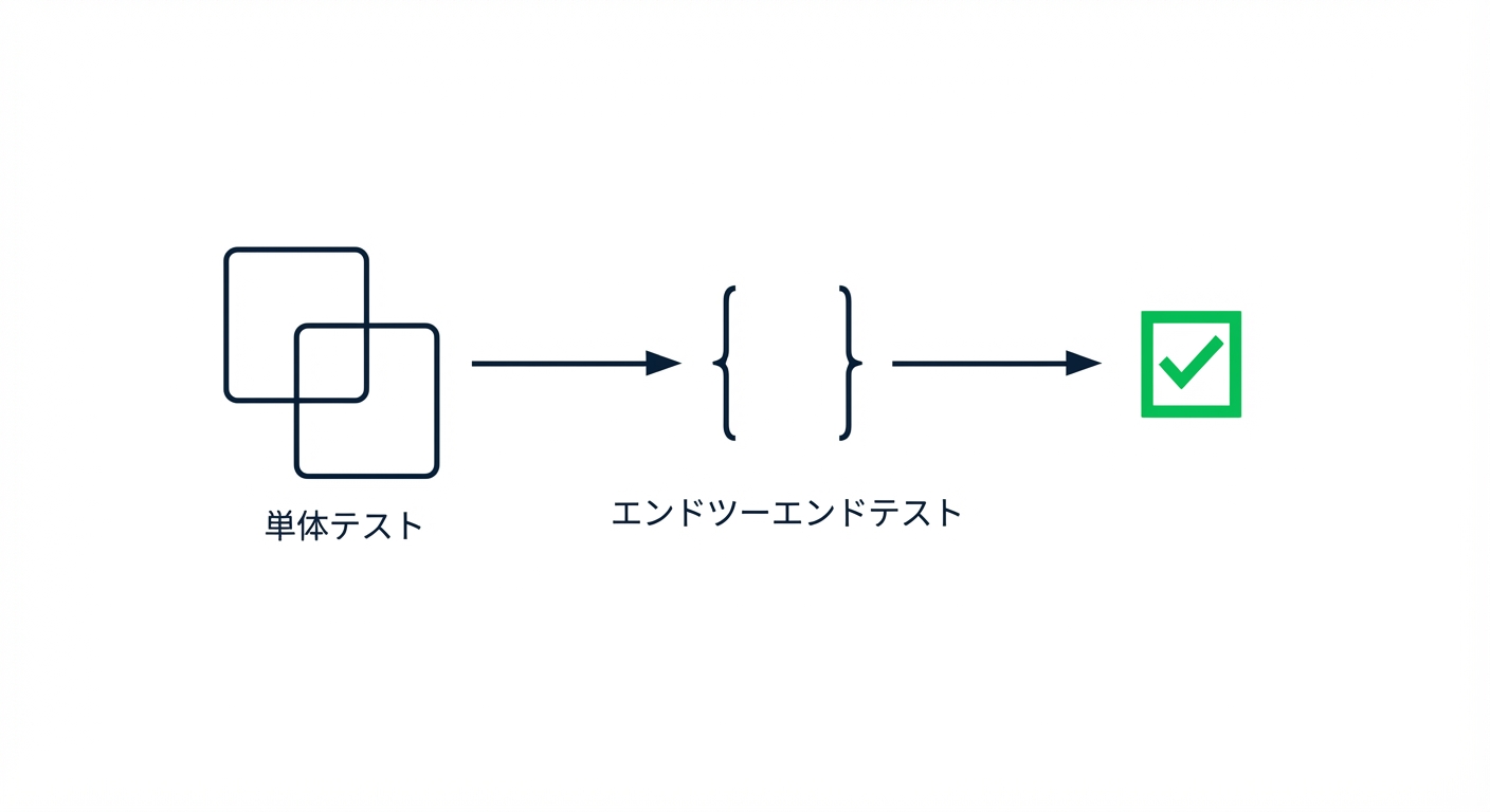 ユニットテストとエンドツーエンドテストを含む、典型的なデータパイプラインの検証フレームワーク。