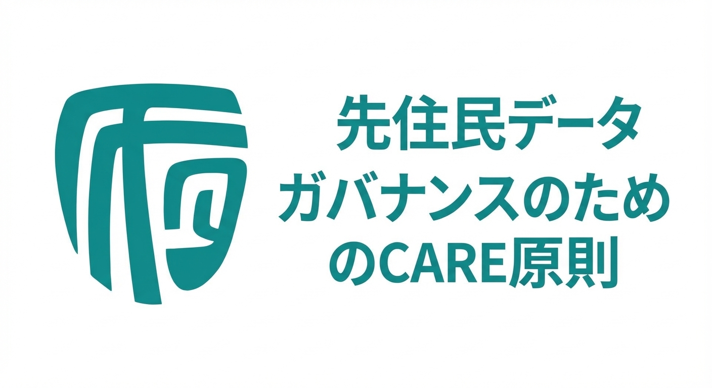 先住民データ・ガバナンスのCARE原則ロゴ。