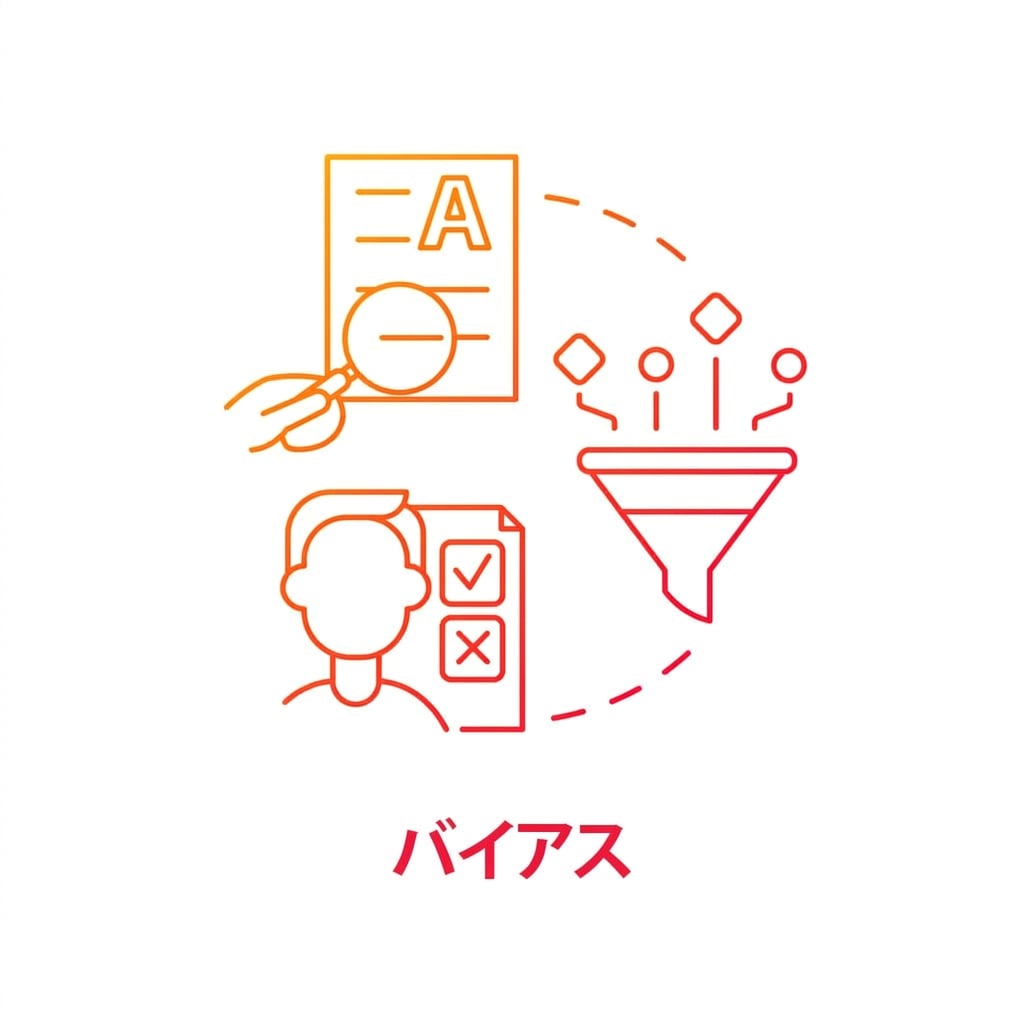 An icon demonstrating how a model can learn biases from the data it has seen.