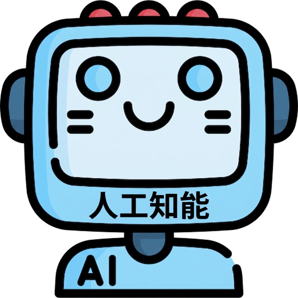 かわいいロボットのアイコン