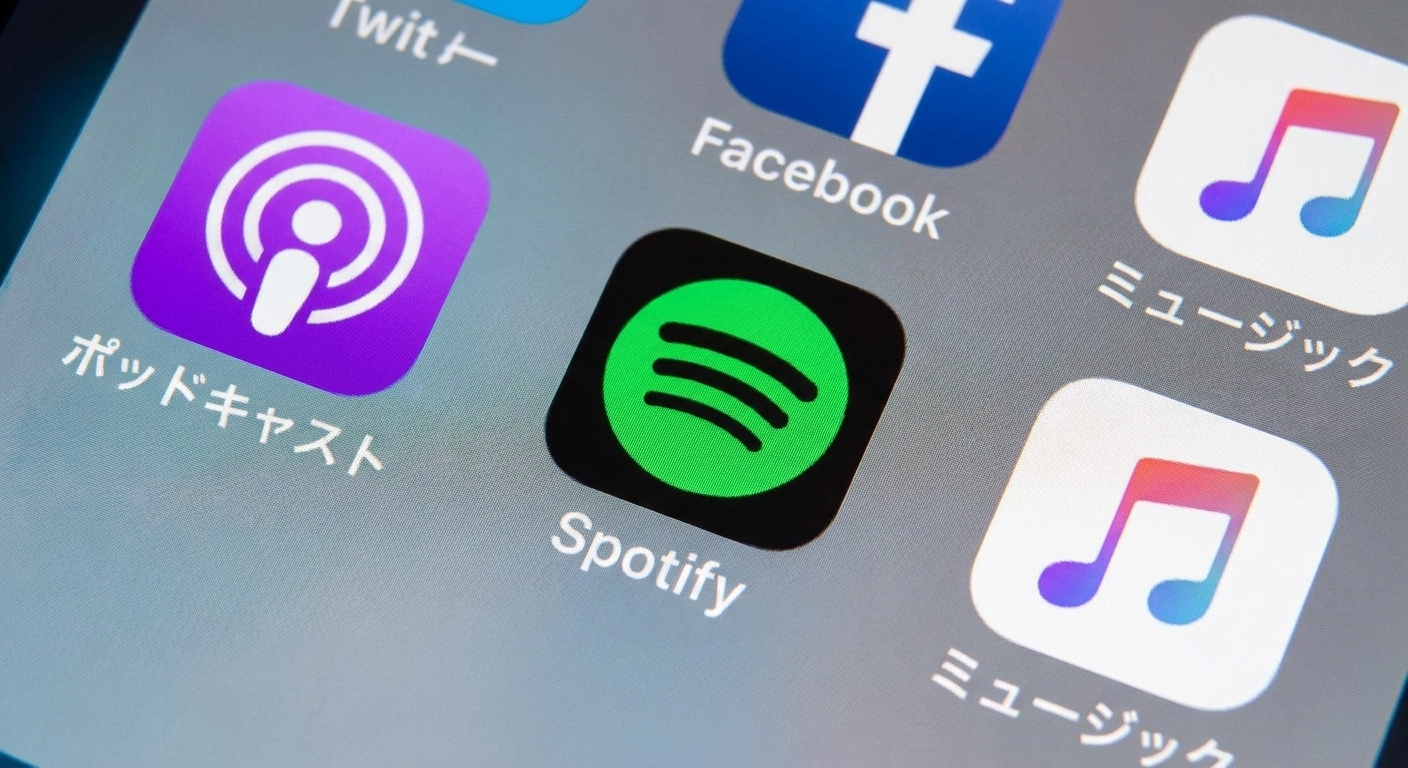 Spotifyのロゴの画像。