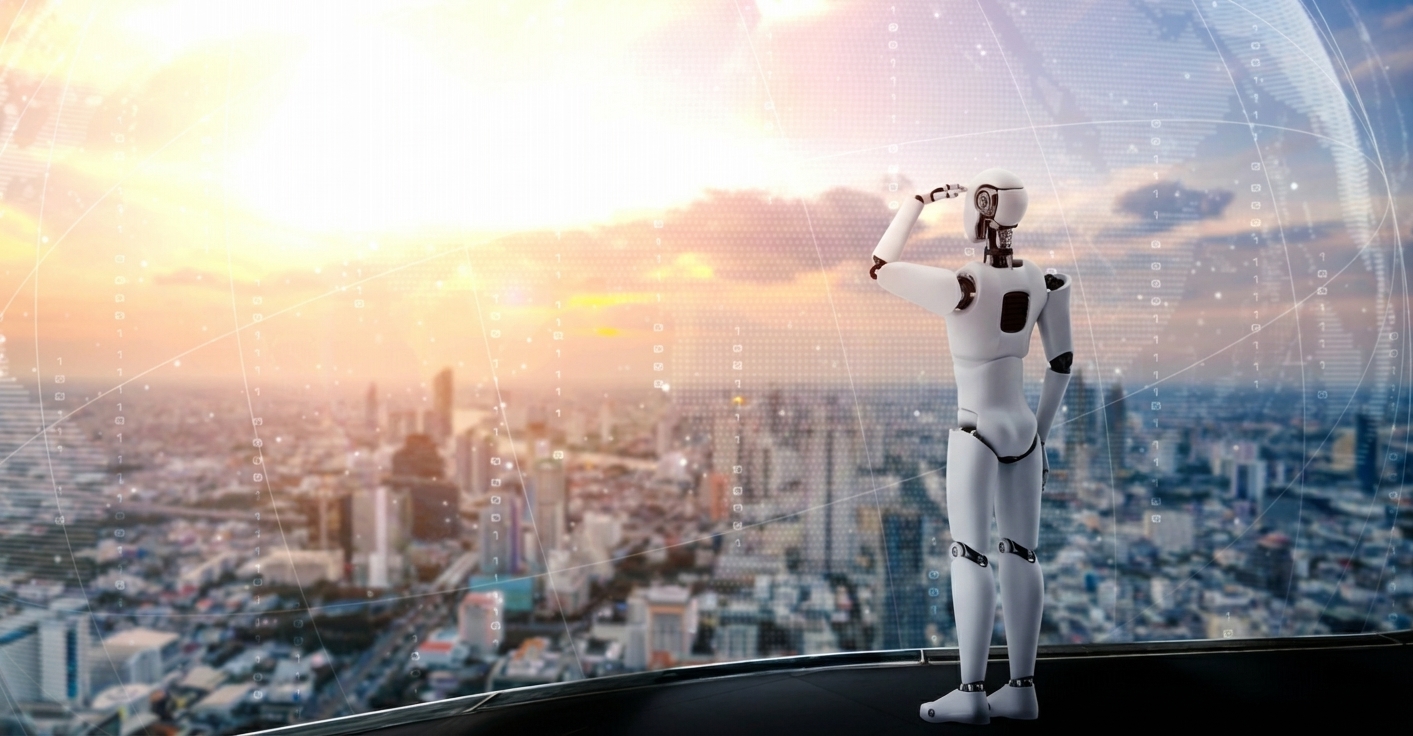 ロボットが旅の計画を立てている