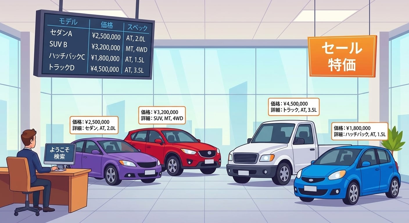 自動車ショールーム。