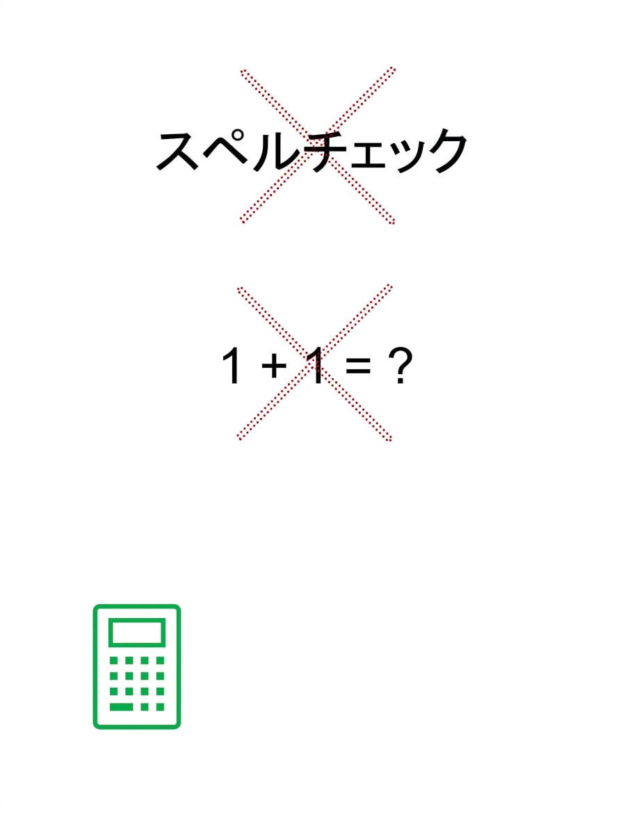 電卓。