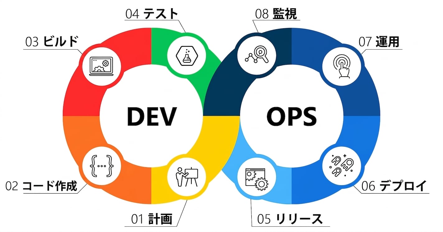 DevOpsサイクル。