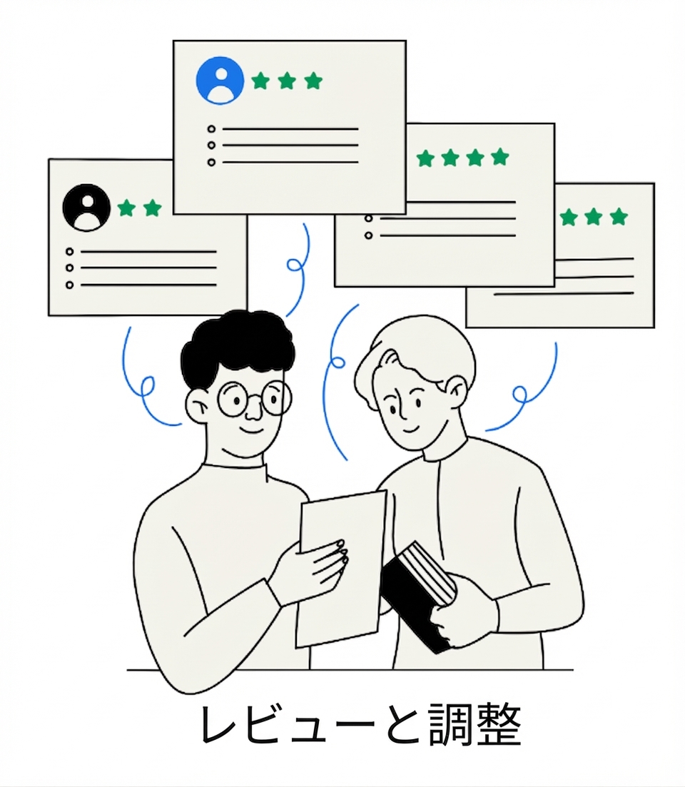 見直しと調整
