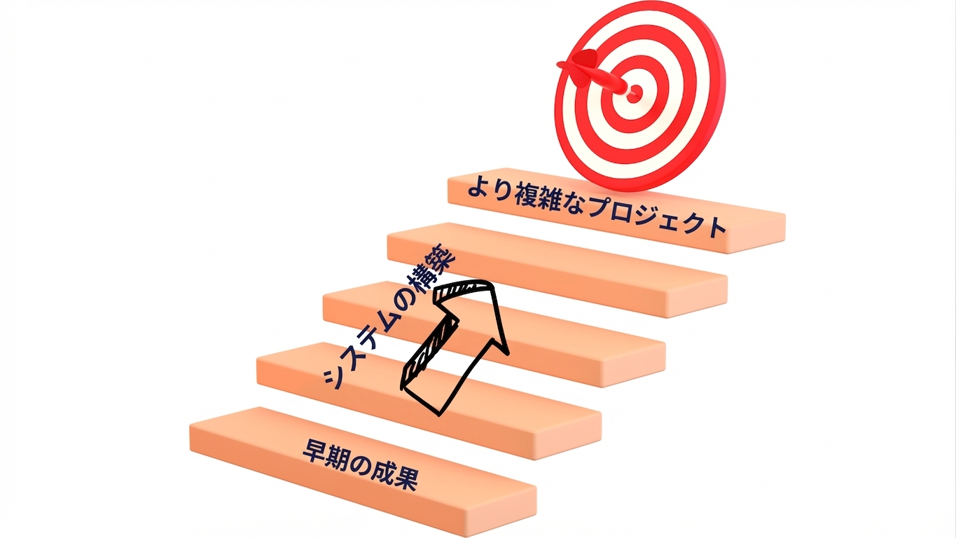 複雑なプロジェクト前の早期成果