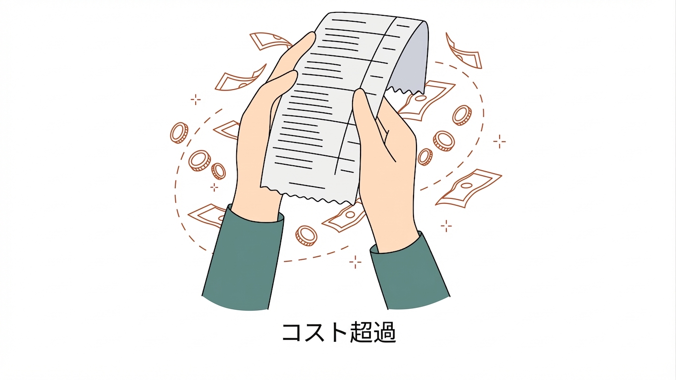 コスト超過