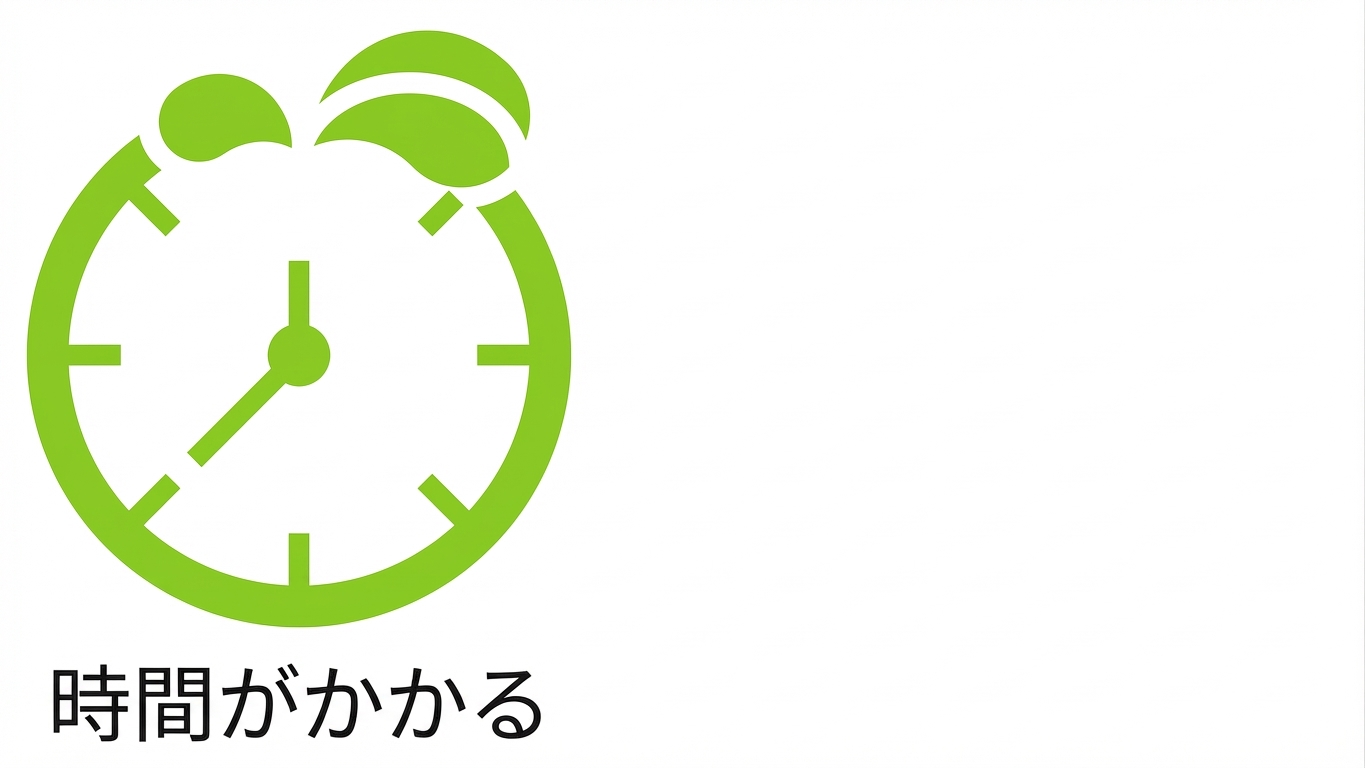 時間のかかる作業