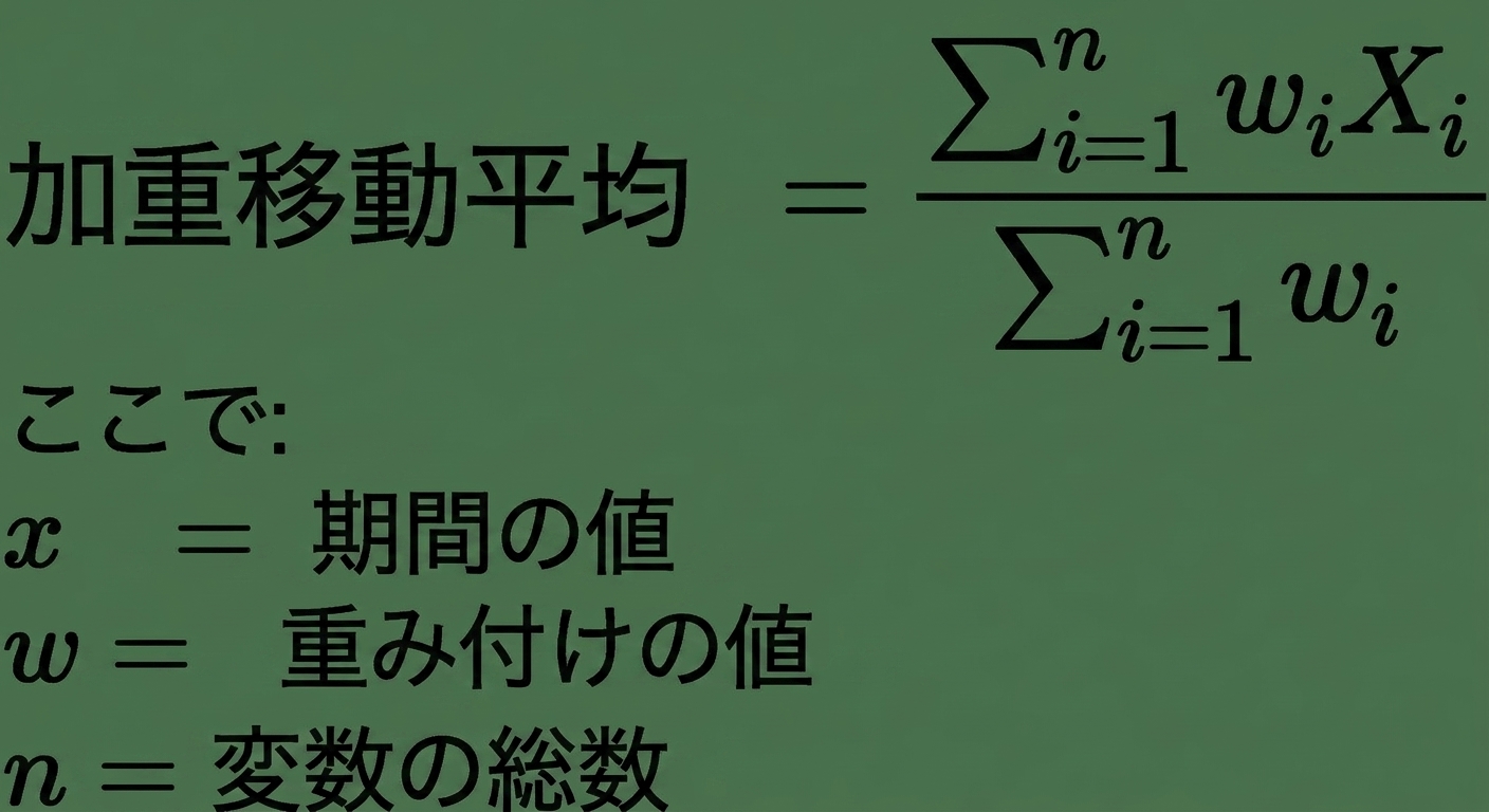 加重移動平均の公式