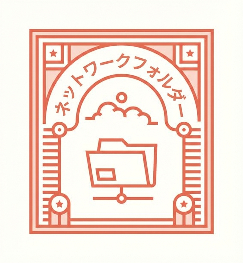 ネットワークフォルダのスタンプ風画像
