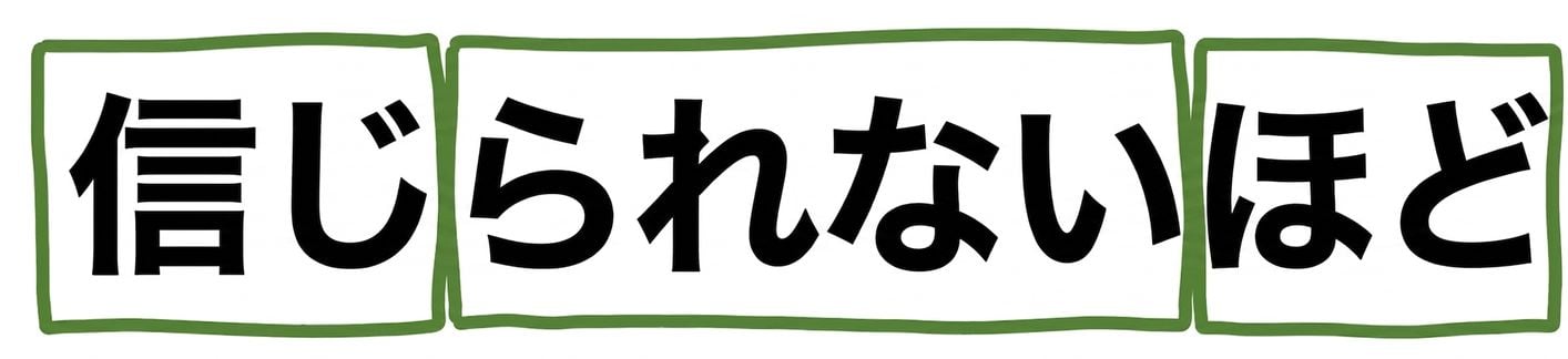 信じられないほど、「un」「believ」「ably」と分割されています。