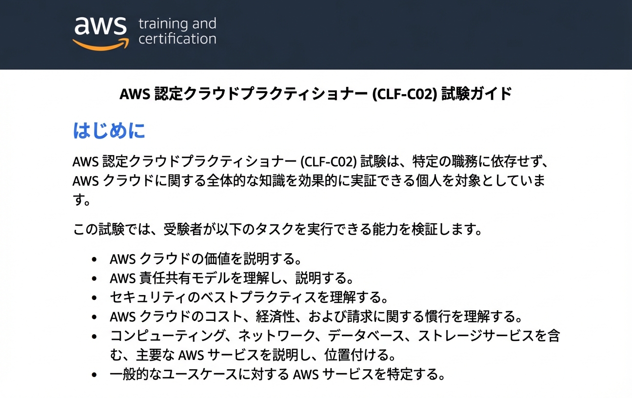 CLF-CO2 試験ガイドの冒頭
