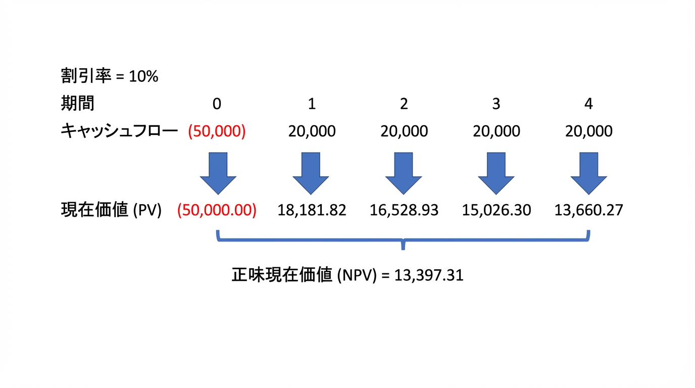 NPV 公式の例