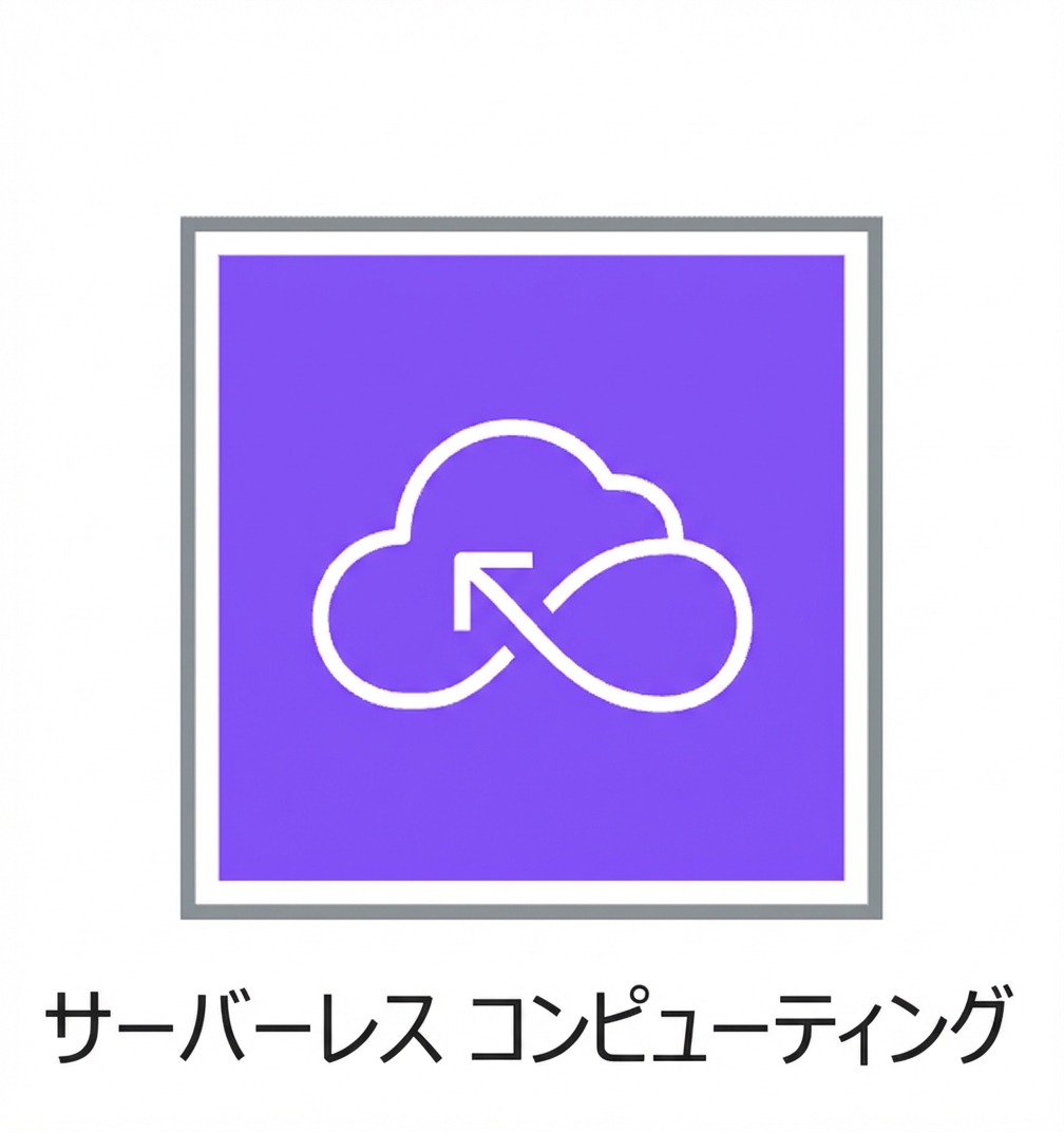 サーバーレスコンピュートを示すアイコン。